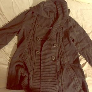 Grey cardigan jacket